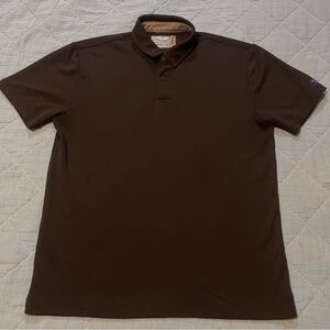 Twillory Men’s Performance Polo Shirt Black Short Sleeve Size Medium